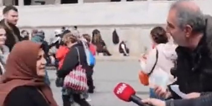 Sokak röportajında bir parça pastırmayı 100 liraya alabildiğini söyleyen vatandaşa AKP’li kadından beyin yakan tepki
