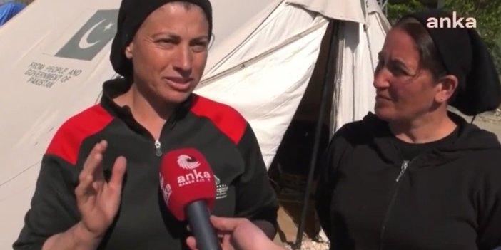 Depremzede kadından seçim tepkisi: Ben hiçbir yetkiliyi burada görmedim. Depremde 6 yakınını kaybetti