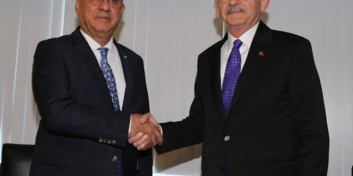 Kılıçdaroğlu DSP Genel Başkanı Önder Aksakal'ı ziyaret etti