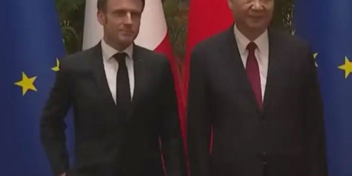 Fotoğraf çekiminde gergin anlar. Çin Devlet Başkanı'nın protokol şefinden Macron'a uyarı