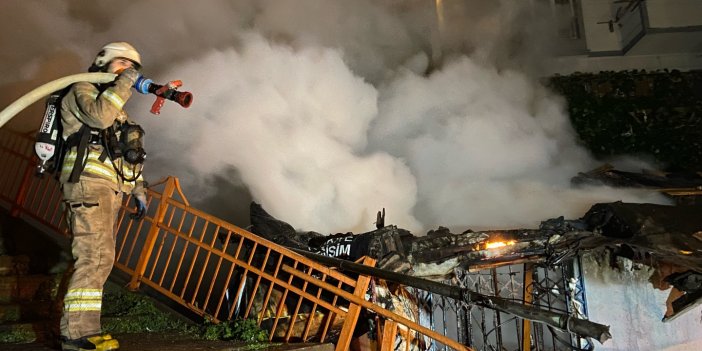 İstanbul'da gecekondu yangını