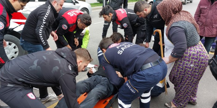 Motosikletli yunus polisi kaza yaptı: 1 yaralı 