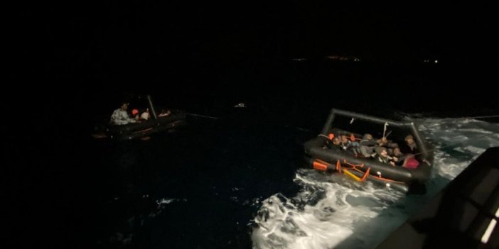Yunanistan göçmenleri Türk kara sularına itti. Sahil Güvenlikten bir günde iki operasyon