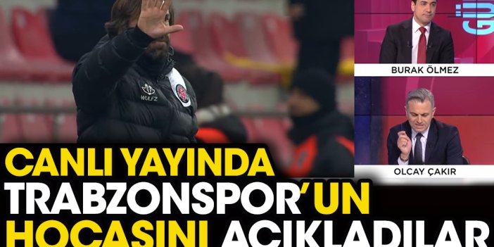 Trabzonspor'un yeni teknik direktörünü canlı yayında açıkladılar