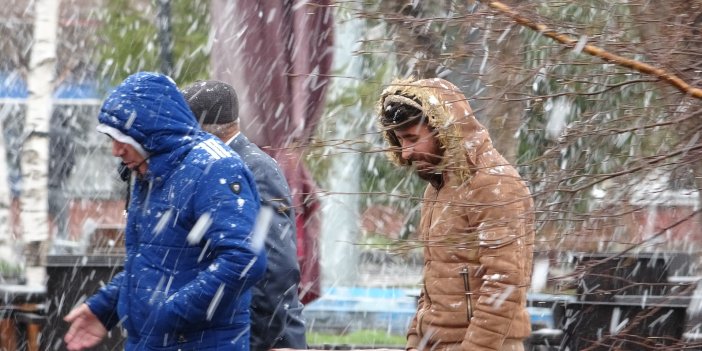 Ardahan'a kış geri geldi: Kar yağdı
