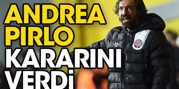 Andrea Pirlo'dan Trabzonspor kararı