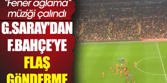 Galatasaray'dan maç sonu Fenerbahçe'ye gönderme: Fener Ağlama
