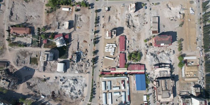 Depremlerin merkezi Kahramanmaraş havadan görüntülendi. Enkazlar kalkınca yaralar da gün yüzüne çıkmaya başladı