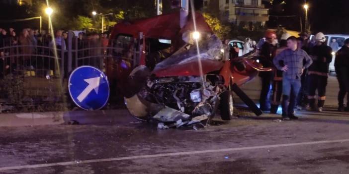 Trabzon'da trafik kazası: 1 ölü, 1 yaralı