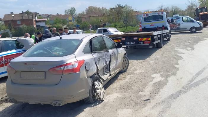 Yoldan çıkan araç kazaya neden oldu: 2 yaralı