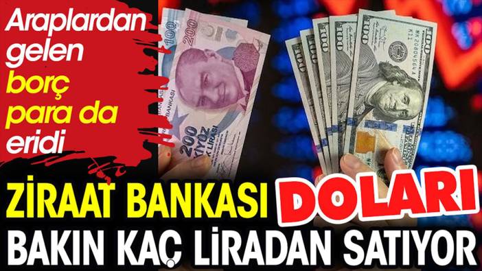 Araplardan gelen borç para da eridi. Ziraat Bankası doları bakın kaç liradan satıyor