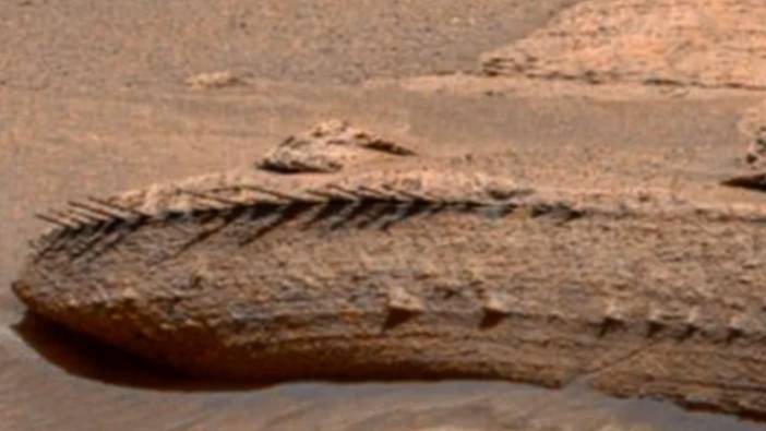 Mars'taki 'iskeletin' gizemi çözüldü. NASA’nın uzay aracı tesadüf eseri çekmişti