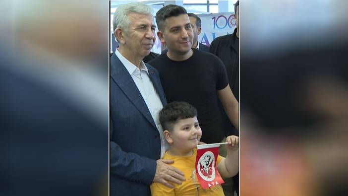 Mansur Yavaş kendisine 'Başkan' diye seslenen küçük çocukla böyle bayramlaştı