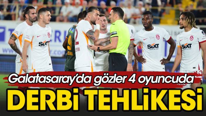 Beşiktaş derbisi öncesinde Galatasaray'ı bekleyen büyük tehlike