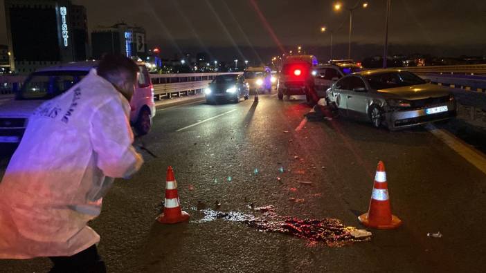 Kağıthane’de otoyolda duran otomobile çarpıp kaçtı: 1 ölü