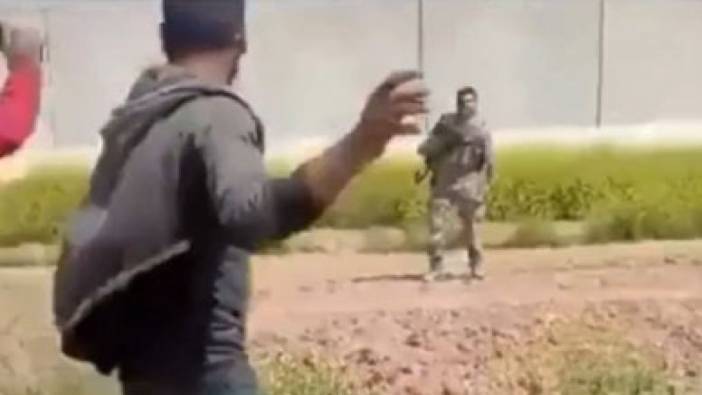 Sınırı kaçak geçmeye çalışan Suriyeliler tekbir getirerek Türk askerine saldırmak istedi