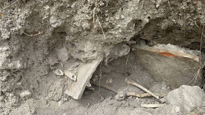 Bursa'da Bizans dönemine ait mezar ve insan kemikleri bulundu