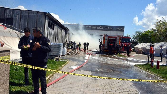 Kahramanmaraş'ta mobilya fabrikasında yangın