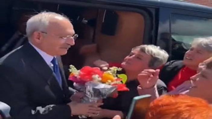 Kılıçdaroğlu sevgisi ülke sınırlarını aştı. Çiçeklerle karşıladılar