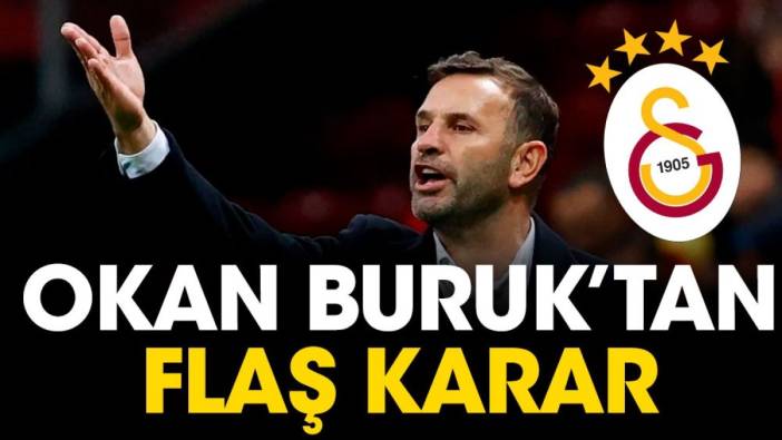 Okan Buruk'tan flaş Redmond kararı