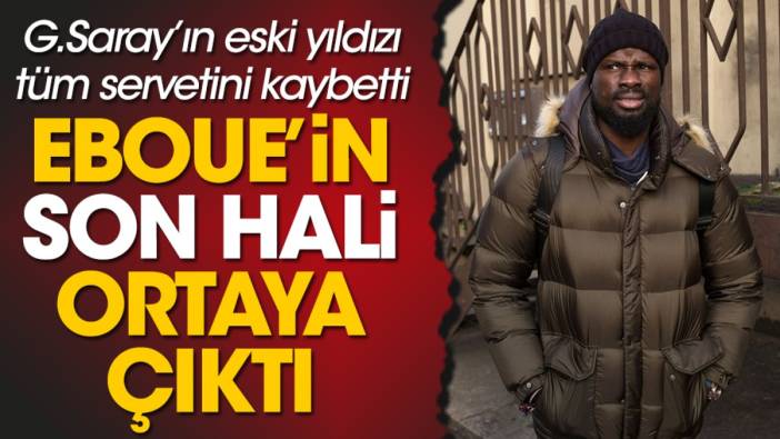 Galatasaray'ın eski yıldızı Eboue tüm parasını kaybetti. Çamaşırlarını elde yıkıyor