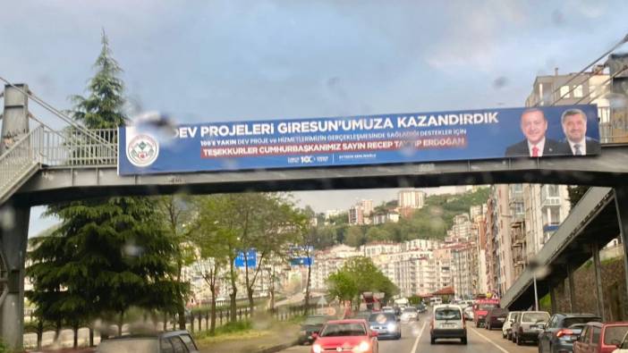 Kılıçdaroğlu'nun pankartı indirildi. Erdoğan'ın pankartlarına dokunulmadı