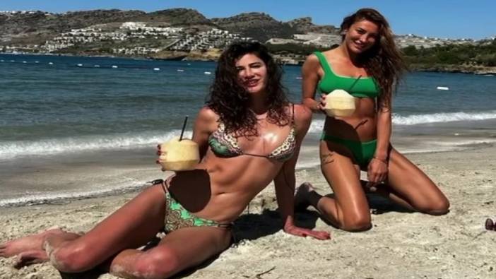 Berrak Tüzünataç ile Merve Oflaz bikinili pozlarıyla gündem oldu. Yaz sezonunu Bodrum’da açtılar