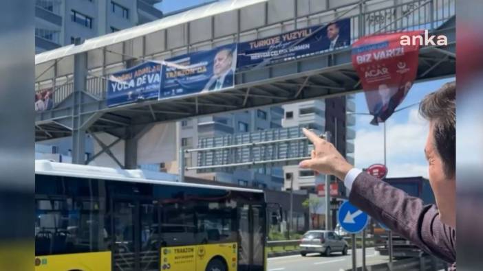 AKP’nin afiş tahammülsüzlüğü. Erdoğan’ın ziyareti öncesi Millet İttifakı’na ait tüm afişler toplatıldı