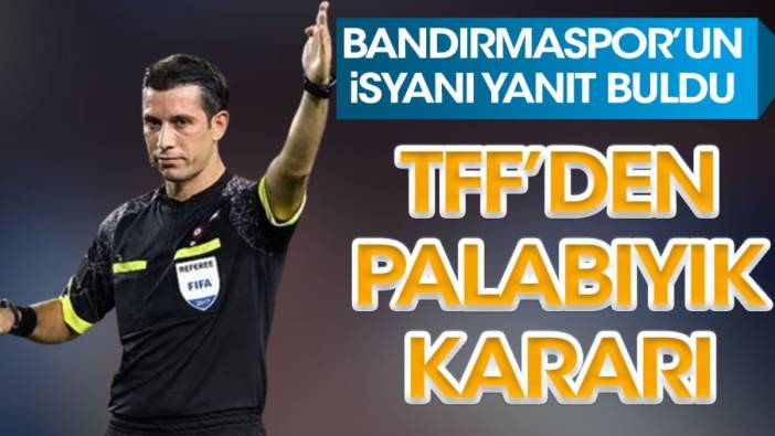 TFF'den flaş Ali Palabıyık kararı