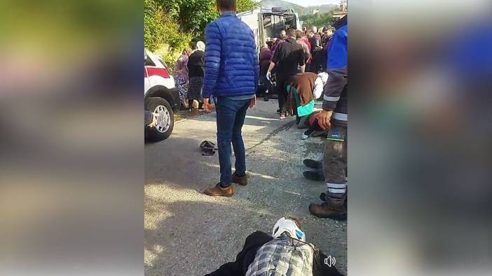 Trabzon'da belediye otobüsü kaza yaptı: 20 yaralı