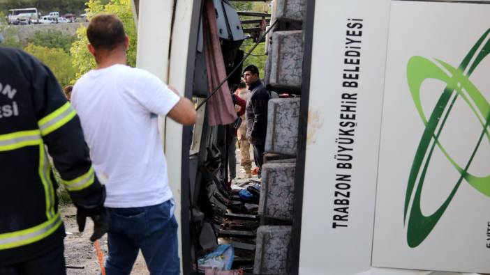 Trabzon'da belediyeye ait yolcu otobüsü kazasında ölü sayısı yükseliyor