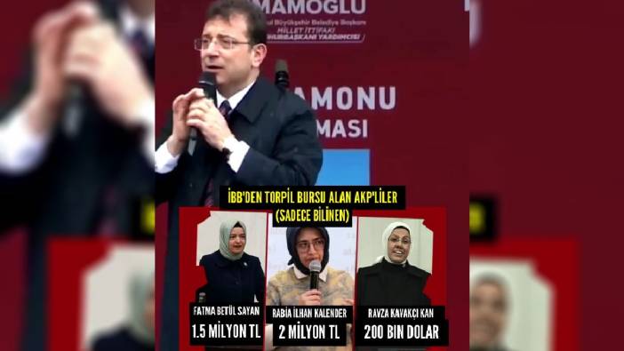 İmamoğlu'nun AKP döneminde İBB'den para alanları açıkladığı videosu elden ele dolaşıyor