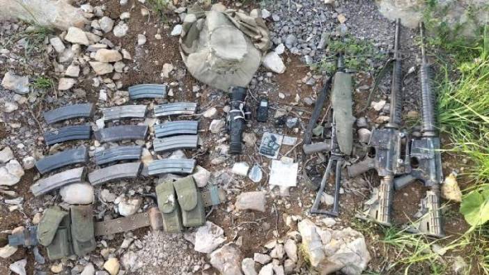 Pençe-Kilit Operasyonu bölgesinde silah ve mühimmat ele geçirildi