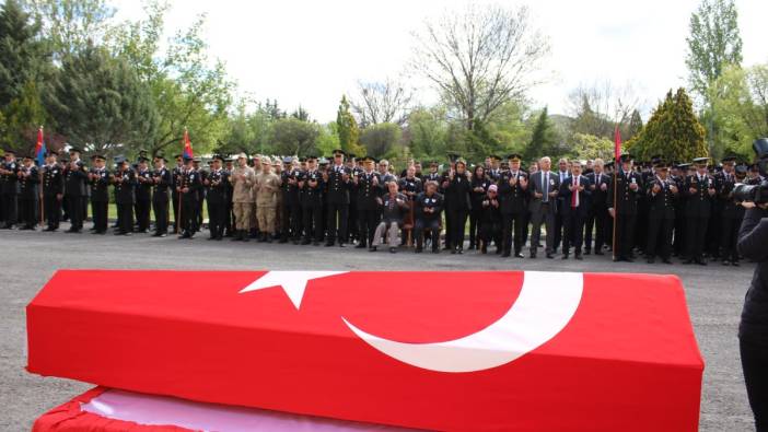 Nevşehir'de, kaza şehidi asker için tören