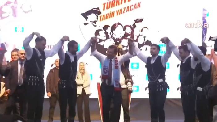 İmamoğlu’na Trabzon'da sevgi seli. Horon tepti, fırtına gibi esti. Benim toprağım beni mahcup etmez