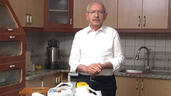 Kılıçdaroğlu mutfağından alışveriş poşetleriyle seslendi: İlk çözmeniz gereken mesele, sofranıza koyacağınız yemektir