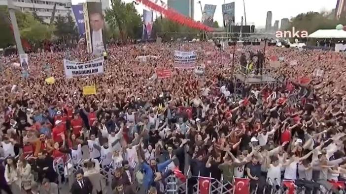 Ankara’da büyük millet buluşması. Tandoğan’da insan seli