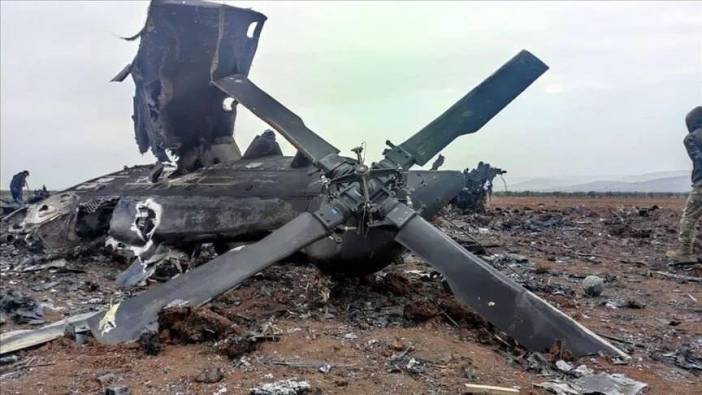Rus ordusuna ait helikopter düştü: 2 ölü