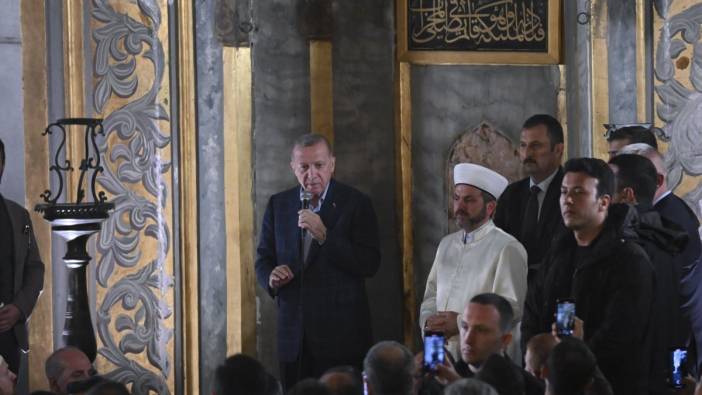 Erdoğan Ayasofya’da seçim yasaklarını ihlal etti