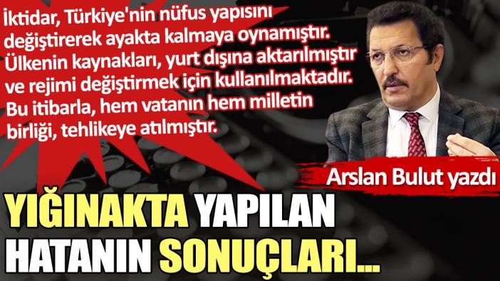 Yığınakta yapılan hatanın sonuçları...