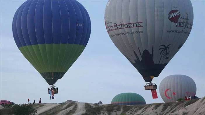 Kapadokya’da 19 Mayıs balonlarla kutlandı