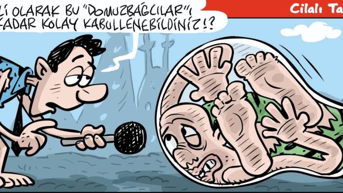 Emre Ulaş'tan AKP'lileri uykusuz bırakacak domuz bağı karikatürü