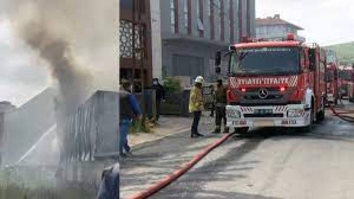 Ataşehir'de mobilya atölyesinde yangın
