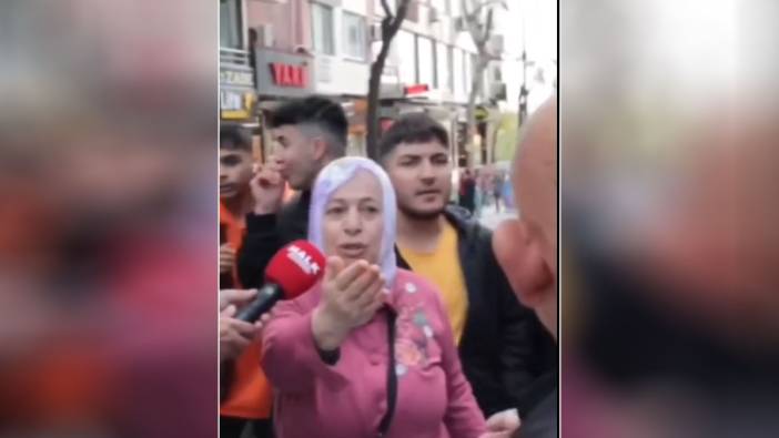 Sokak röportajında kendisini kuşatan AKP’lileri sözleriyle yere serdi. Herkes helal olsun abla diyerek paylaşıyor