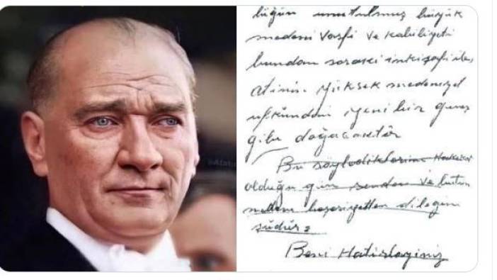 Naim Babüroğlu Atatürk'ün Türk milletine büyük tavsiyesini açıkladı