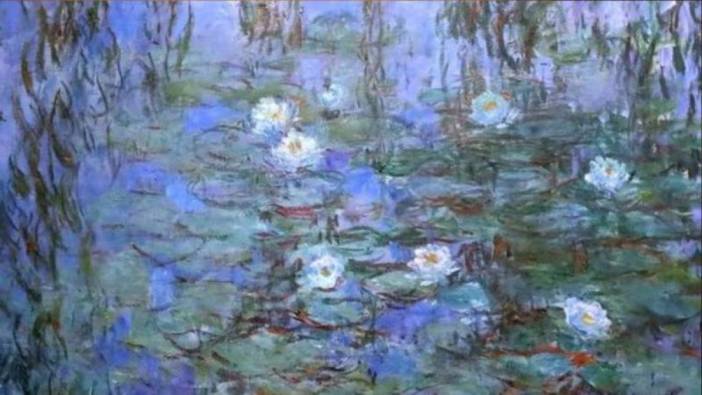 Monet'in 'Nilüferler' tablosu ruh sağlığına iyi geliyor