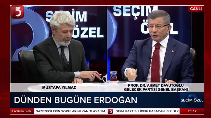 Davutoğlu canlı yayında seçmene yalvardı. "Değişimden korkmayın" dedi