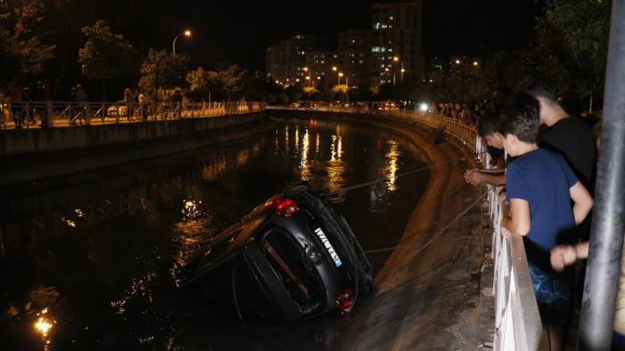 Adana’da otomobil sulama kanalına uçtu: 1 ölü, 1 yaralı
