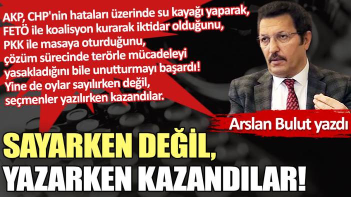 Sayarken değil,  yazarken kazandılar!