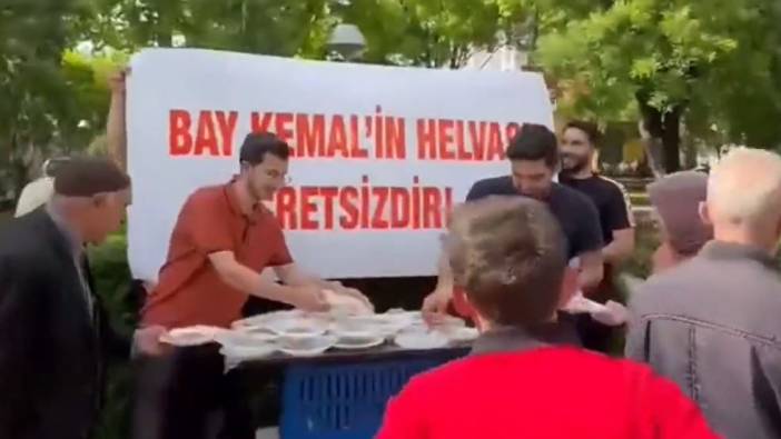 AKP Gençlik Kolları Bursa ve Kayseri'de Kılıçdaroğlu için helva dağıttı. Bir ülke halkı çocuklarının geleceğinin helvasını yiyor